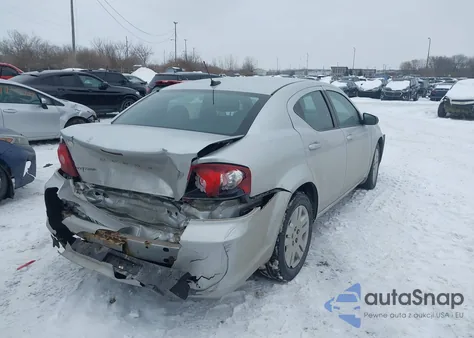 2012 Dodge Avenger Se из США, поврежденный, VIN 1C3CDZAB0CN270